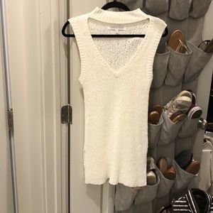 White sweater tank